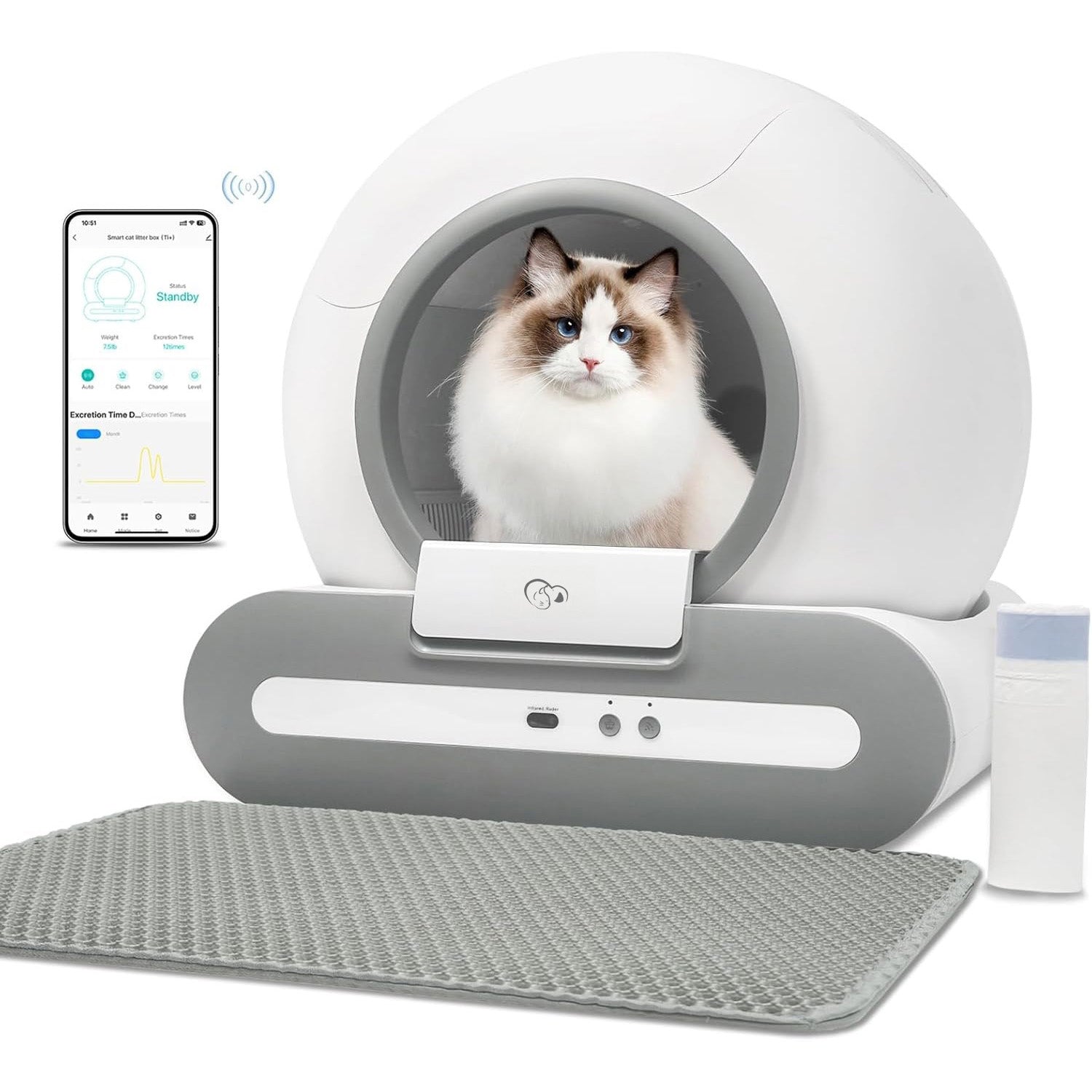 🚀Upgraded Self-Cleaning Cat Litter Box 65L XL Capacity📱APP Control Auto Scooper - TikTok's #1 Pet Tech! Odor-Free & Smart Safety Shield🛡️ Cat Litter Box for Multi-Cat Homes🐾 🚀Upgraded Self-Cleaning Cat Litter Box 65L XL Capacity📱APP Control Auto Scooper - TikTok's #1 Pet Tech! Odor-Free & Smart Safety Shield🛡️ Cat Litter Box for Multi-Cat Homes🐾